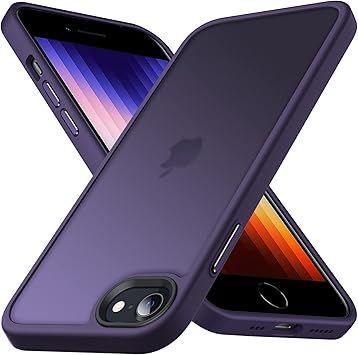 【在庫処分】Anqrp iPhone SE 用 ケース 第3/2世代 半透明 iPhone SE2・8・7 米軍MIL規格 耐衝撃 マット感ケース 擦り傷防止 レンズ保護 ストラップホール付き スマホケース アイフォン 7 8 カバー 4.7 