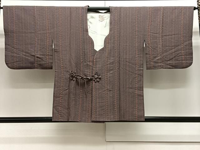 平和屋着物＃道中着 総絞り 間道 正絹 CAAX7885ua