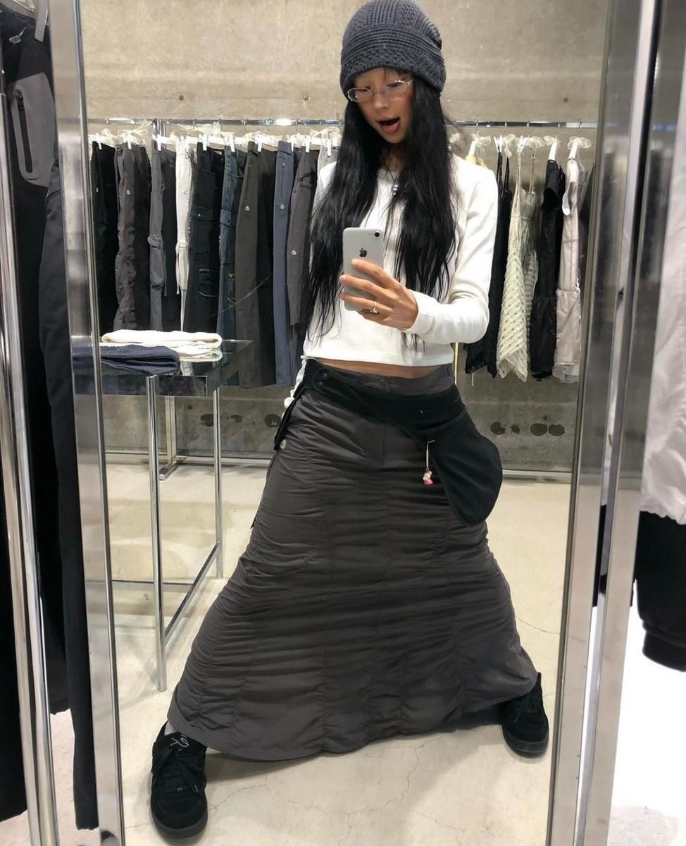 Bunjang商品韓国直送】こいせいお WAVE MERMAID SKIRT ( grey ) 1