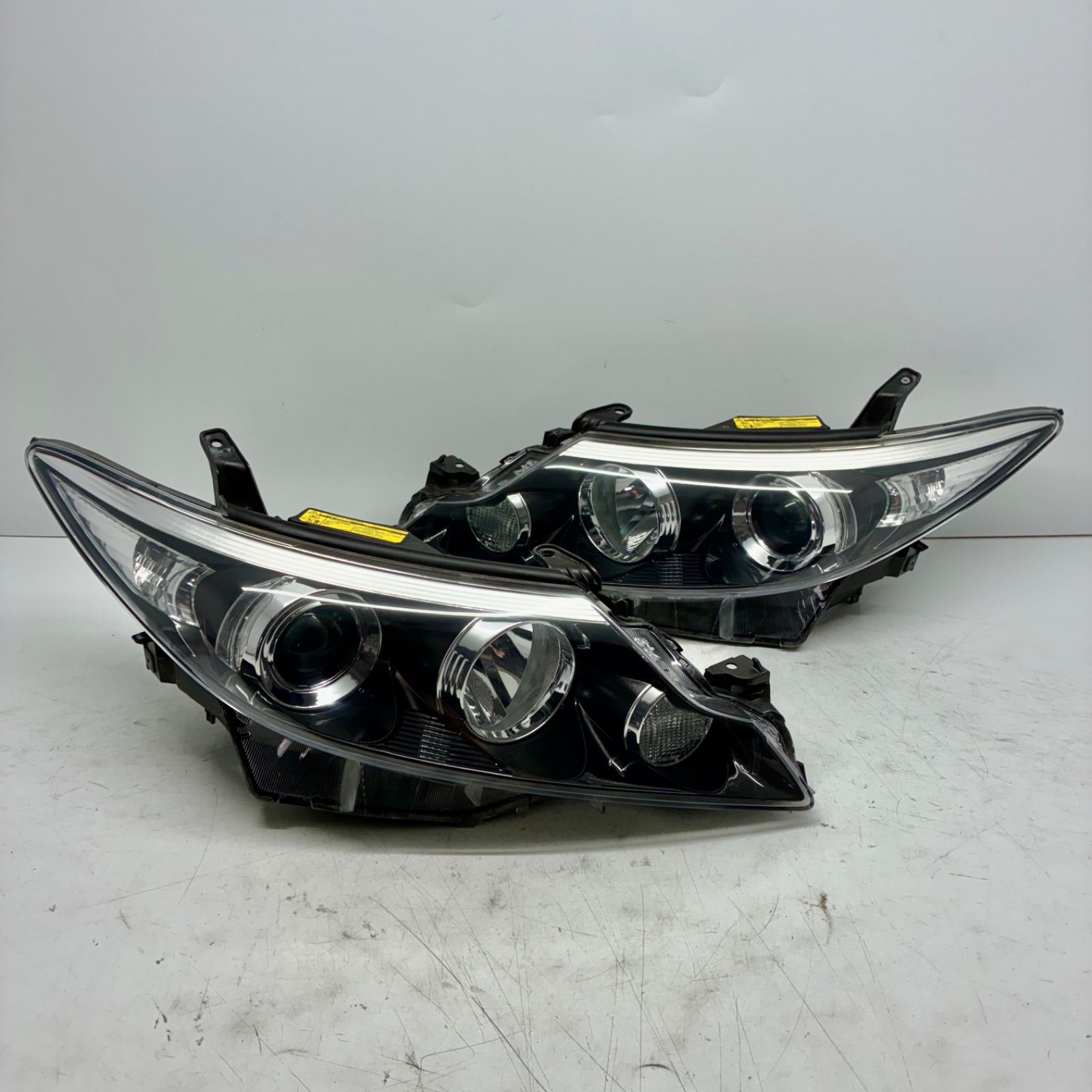 コーティング済 ACR50 ACR55 GSR50 GSR55 エスティマ アエラス 中期 ヘッドライト ランプ レンズ 左右セット LR KOITO 28-217 00 P71489