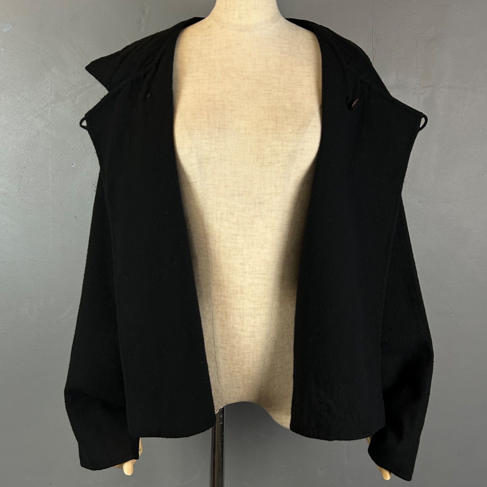 JURGEN LEHL 100% Wool Jacket Black ヨーガンレール ウール