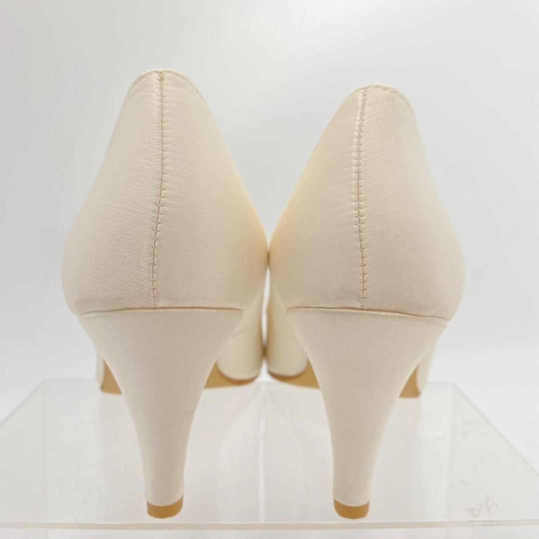 BENIR サテン ホワイト ハイヒール Satin / Open Toe / 12cm / WH 【0121 WH】 – BENIR