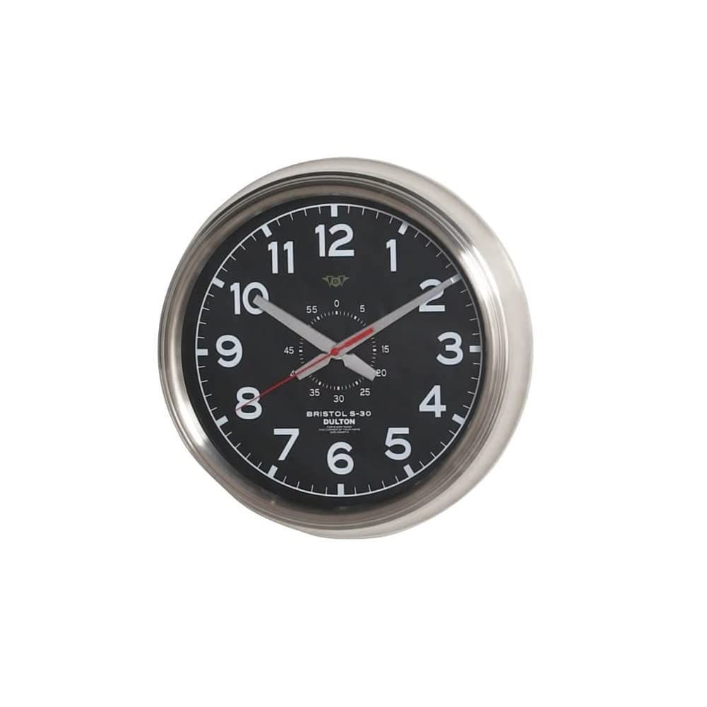新着商品 ブラック 存在感ある掛け時計 S-30 大人のインテリア クロックブリストル 直径305mm ウォール 奥行65mm ダルトン Dulton K725-925BD