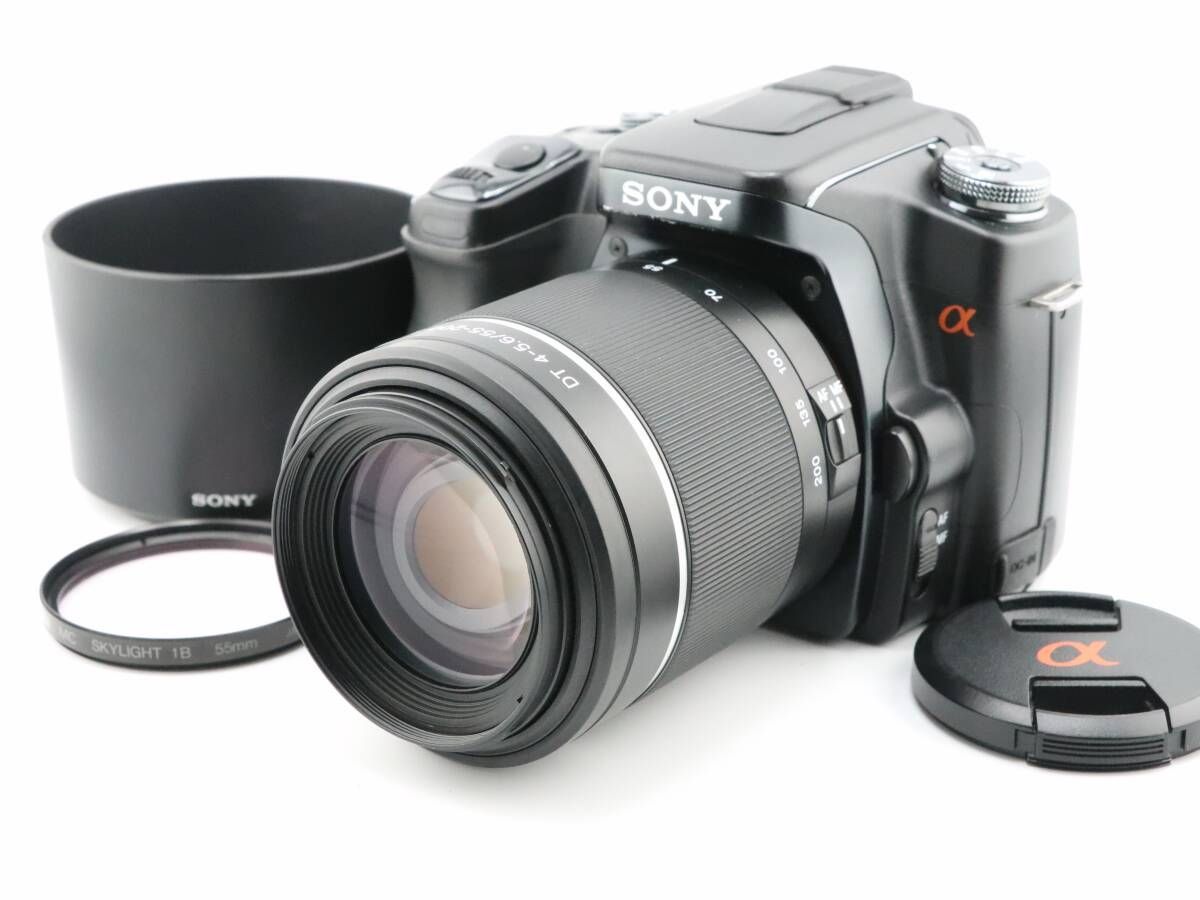 ソニー SONY α100 DSLR-A100 DT 55-200mm F4-5.6 SAM SAL55200-2 W0633＃2719