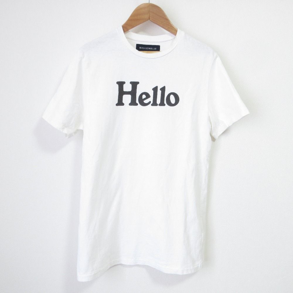 マディソンブルー ロゴT 良品 22SS MADISON BLUE マディソンブルー HELLO CREW NECK TEE