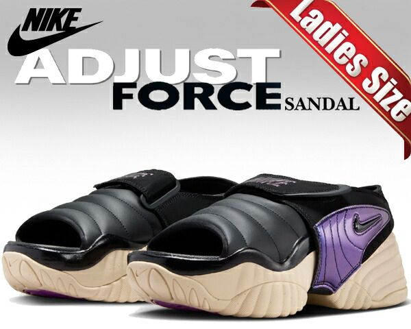 ナイキ ウィメンズ アジャスト フォース サンダル NIKE WMNS ADJUST FORCE SANDAL multi-color|black-sanddrift dv2136-900 ブラック マルチ ストラップ