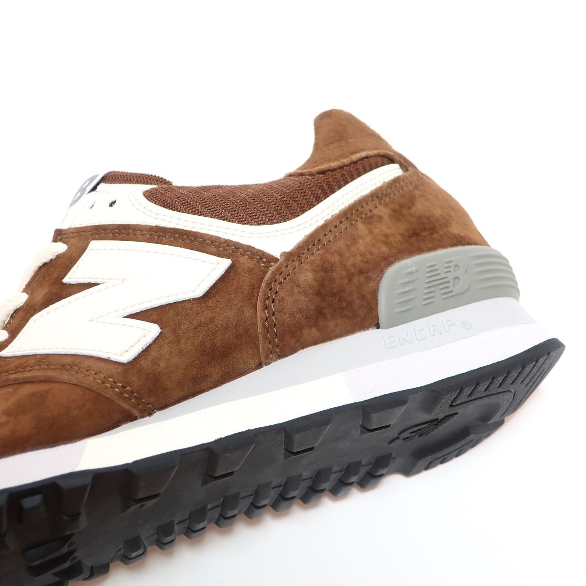 ブラウンの紐無し☆NEW BALANCE OU576BRN US9 27cm BROWN SUEDE MADE IN UK M576 ENGLAND  ( ニューバランス 576 スウェード ブラウン 茶色 UK製 )