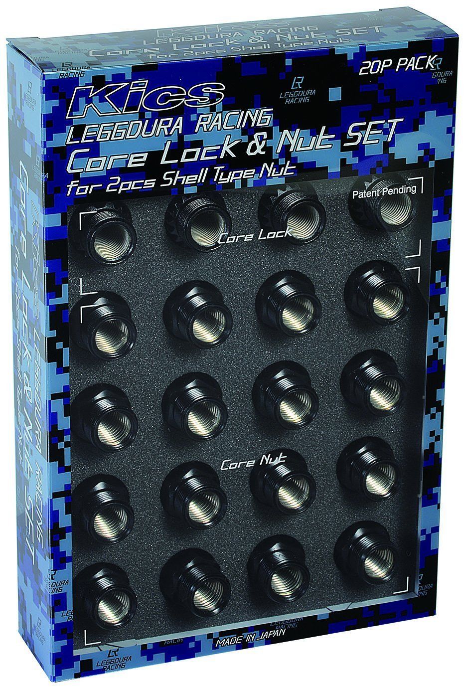 KYO-EI 協永産業 ホイールロック＆ナット LEGGDURA RACING Shell Type Nut Core Lock - Nut M12 x P1.5 LN11