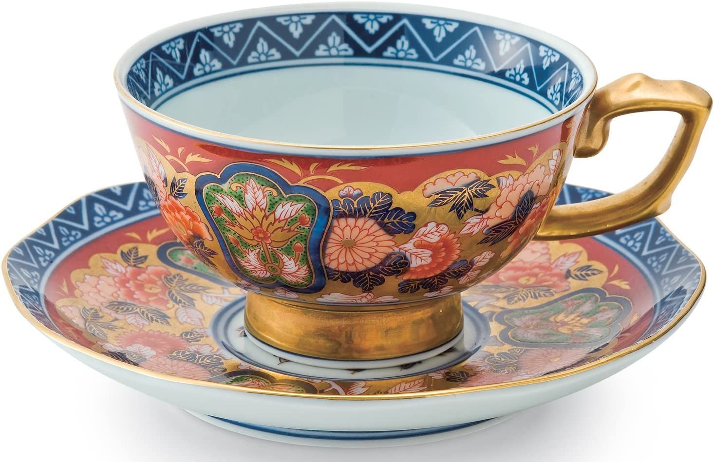 Y様へ感謝お嫁入り‼️涼やか星丸紋切子ボウル1客 錦手牡丹唐草小皿10客