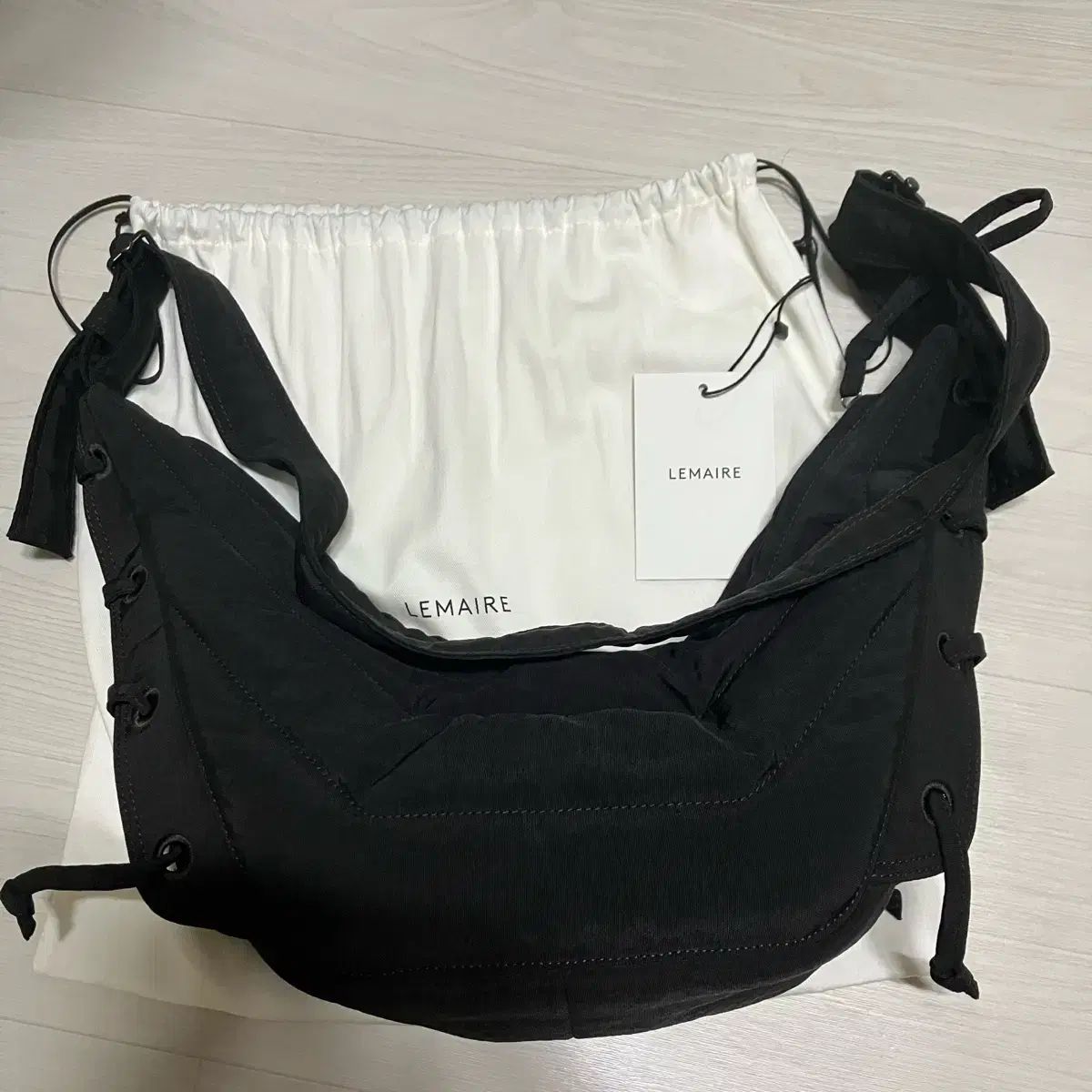 LEMAIRE ルメール ソフト Game Bag スモール ダークチョコレート