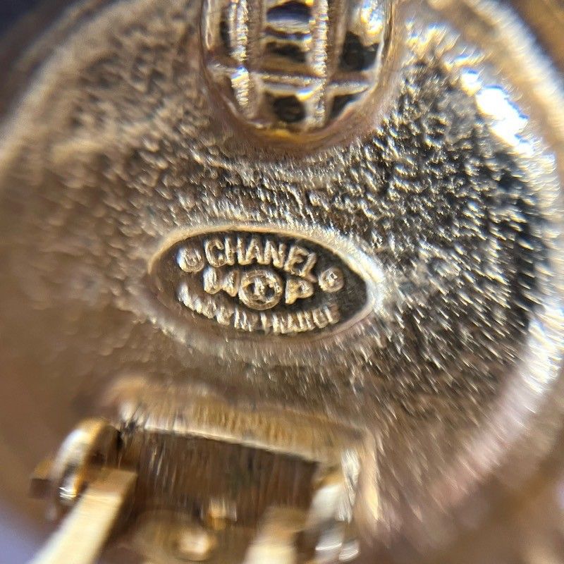 CHANEL シャネル イミテーションパール 94P ゴールド GP イヤリング  