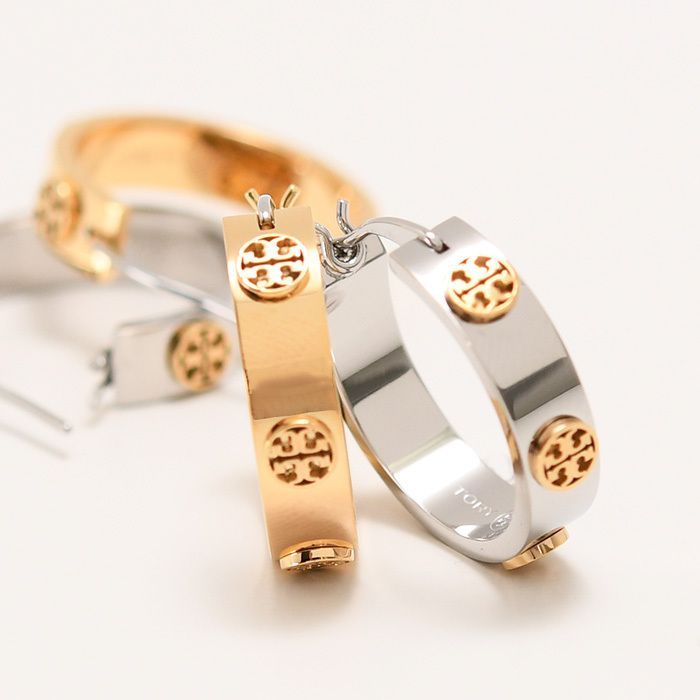 【正規品・未使用】ピアス◆TORY BURCH ゴールド ミラー スタッズ TORY BURCH ミラーピアス – FELICE