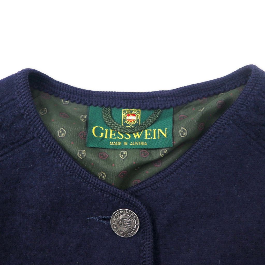 オーストリア製 GIESSWEIN  チロリアンジャケット GIESSWEIN オーストラリア製 チロリアンジャケット 40 ネイビー