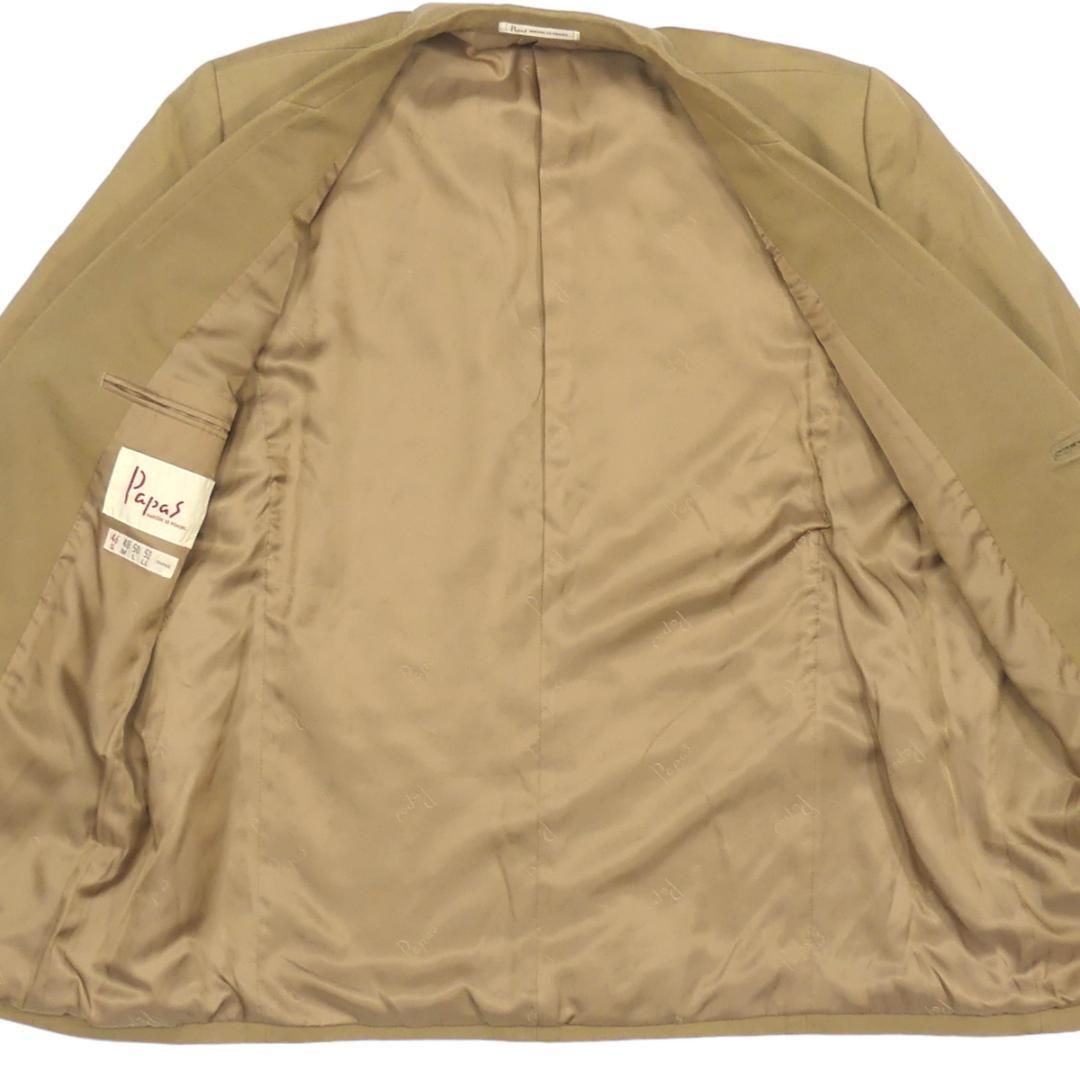 Papas パパス テーラード ジャケット ブレザー S ベージュ TY2939 Papas パパス テーラード ジャケット ブレザー S ベージュ