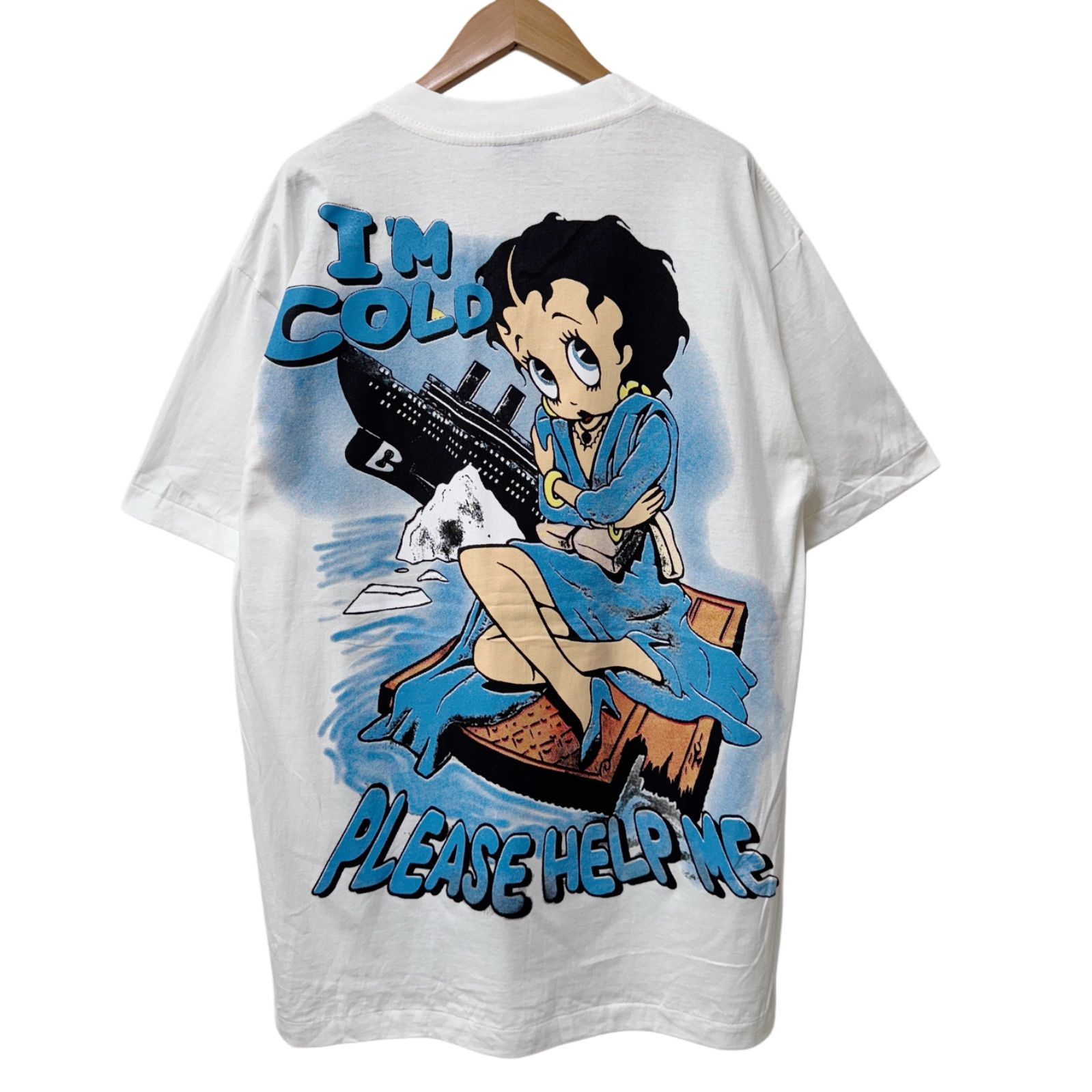 ベティちゃん Tシャツ XLサイズ ホワイト ポパイ タイタニック