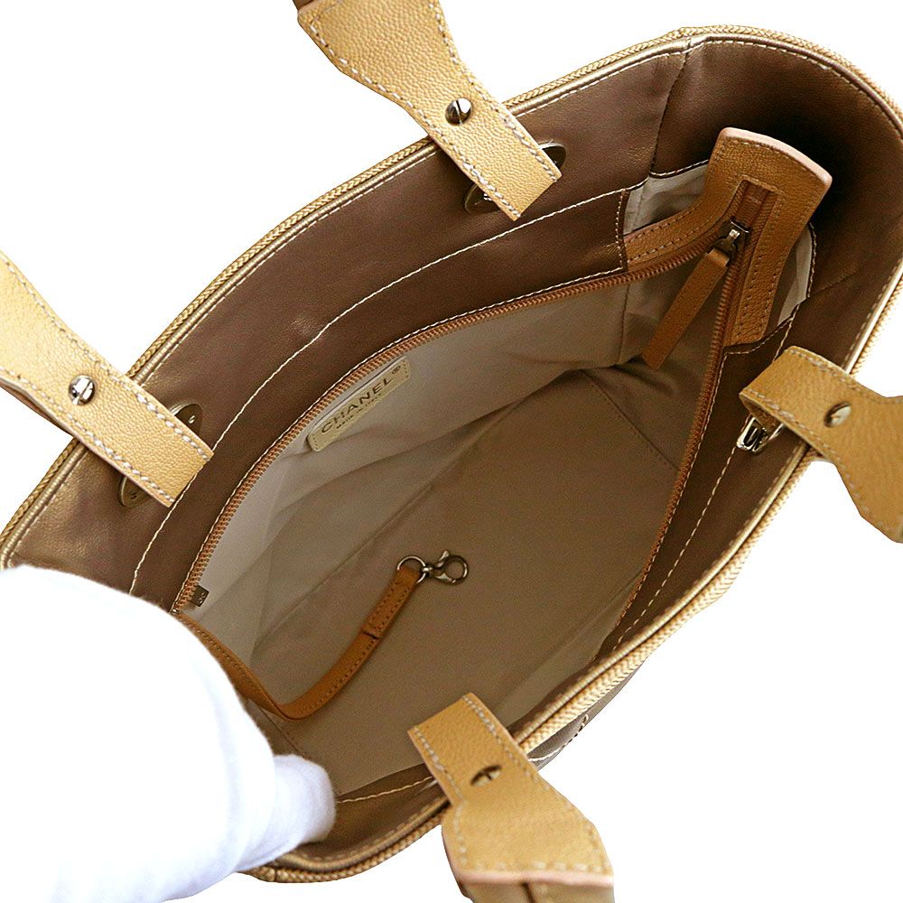 シャネル パリビアリッツ PM トート ココマーク ハンドバッグ