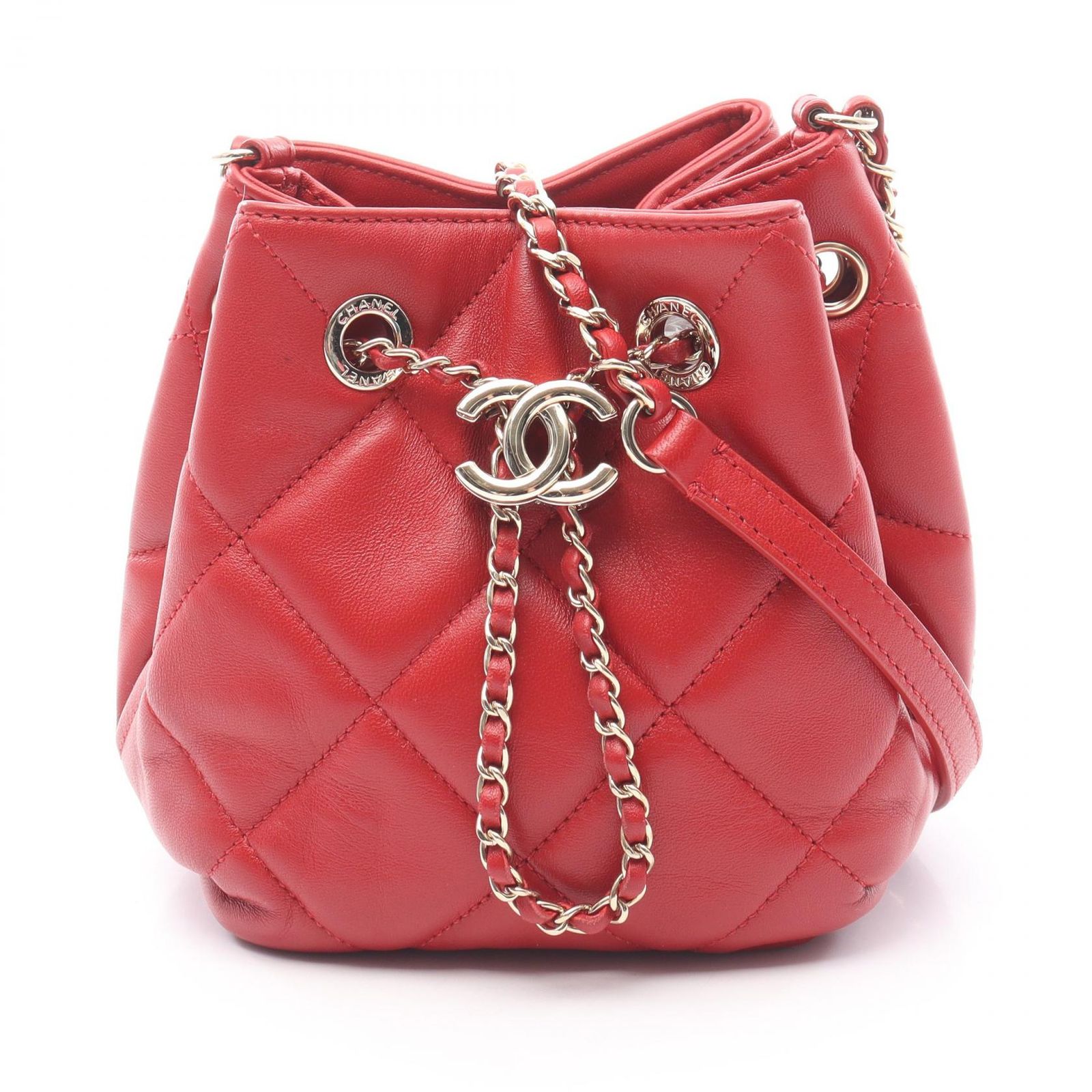 CHANEL シャネル　レッド ハンドバッグ　マトラッセ　ラムスキン　1552 楽天市場】CHANEL シャネル マトラッセ25 A01112 チェーン