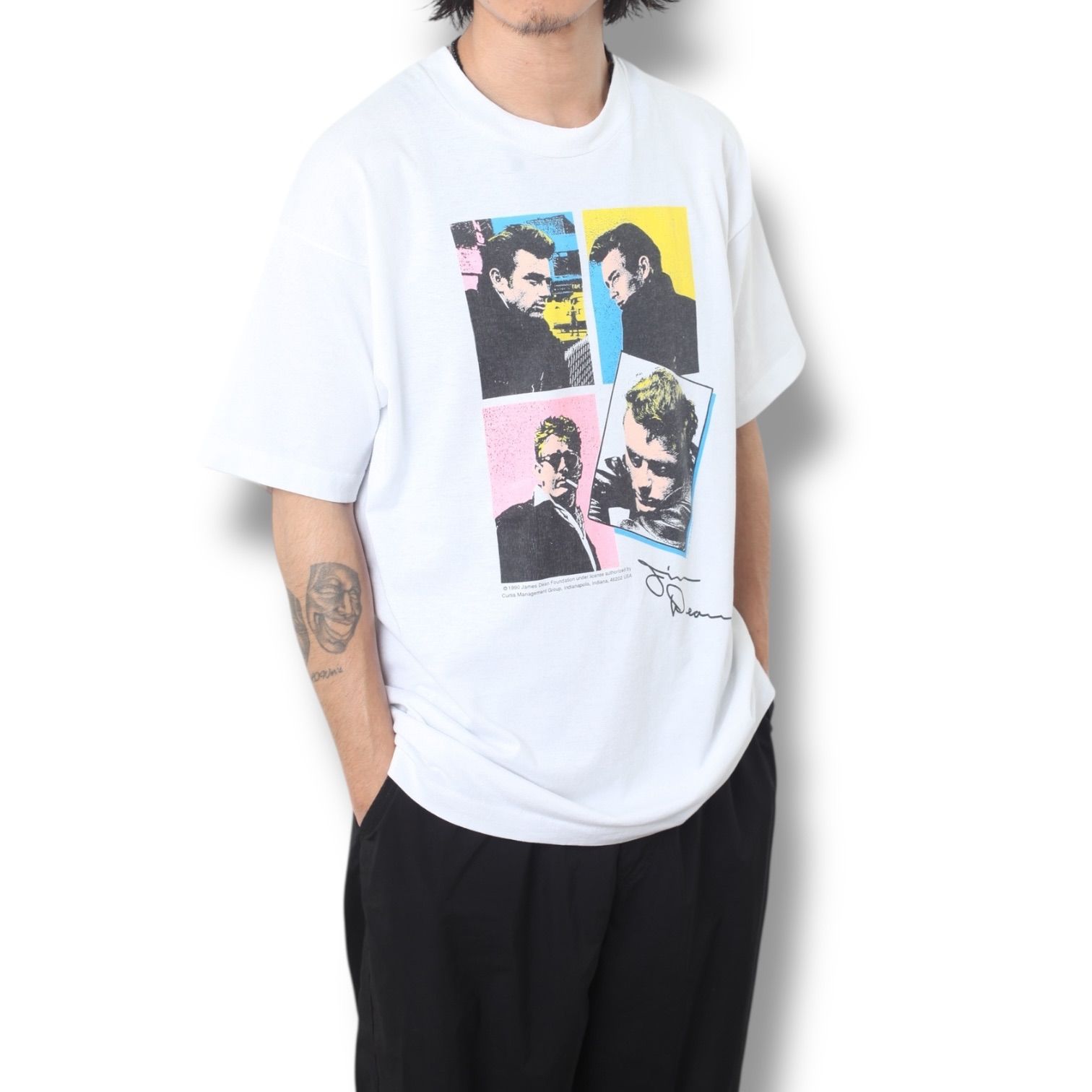 古着 90s ジェームズディーン Tシャツ USA製 ホワイト XL 当時物 