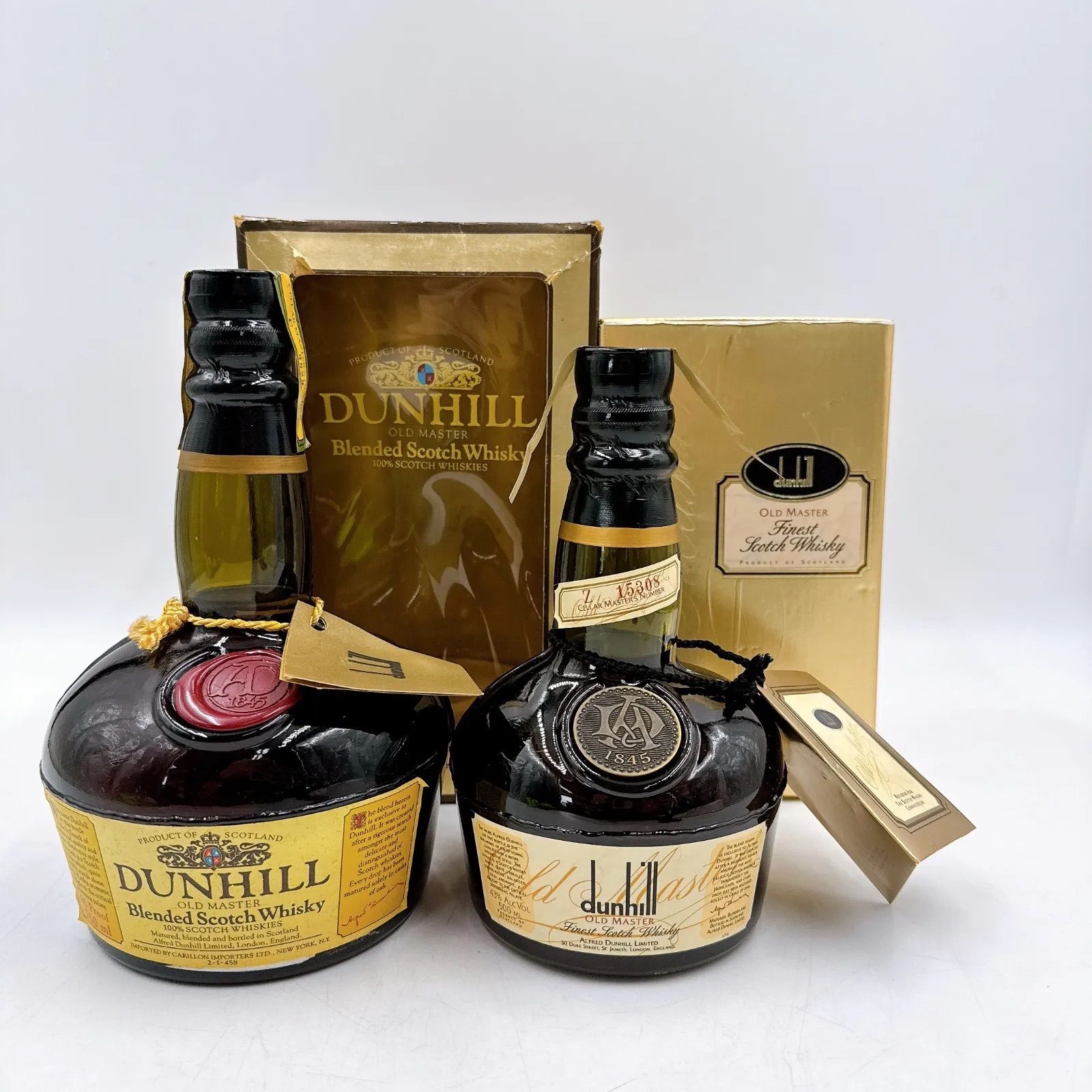 未開栓 DUNHILL OLD MASTER Blended Scotch Whisky 750ml Scotch Whisky OLD MASTER Finest 500ml