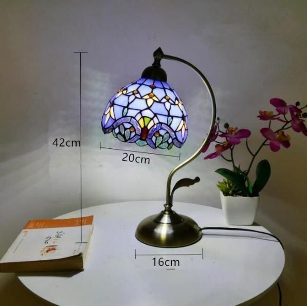登場 卓上スタンド寝室|書斎 暖かい ステンドランプ ステンドグラス 卓上照明
