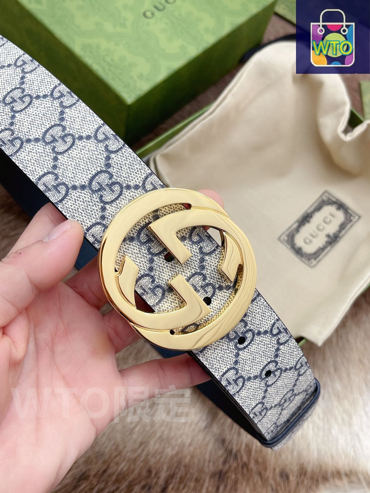 ダブルGワイドベルト　ウィメンズ　GUCCI 美品 パール付き ダブルG ワイド ベルトブラック レザー | GUCCI公式