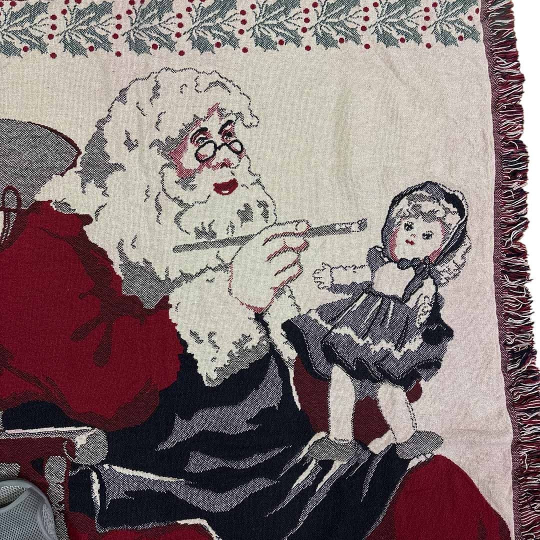 vintage ラグ カーペット、クリスマス、サンタクロース、パッチワーク596 vintageラグ カーペット サンタ パターン クリスマス 2148