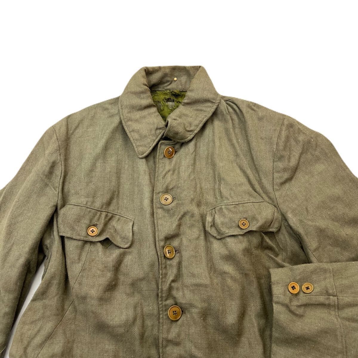 国民服 メンズ S相当 オリーブ グリーン ヴィンテージ 軍服 希少 