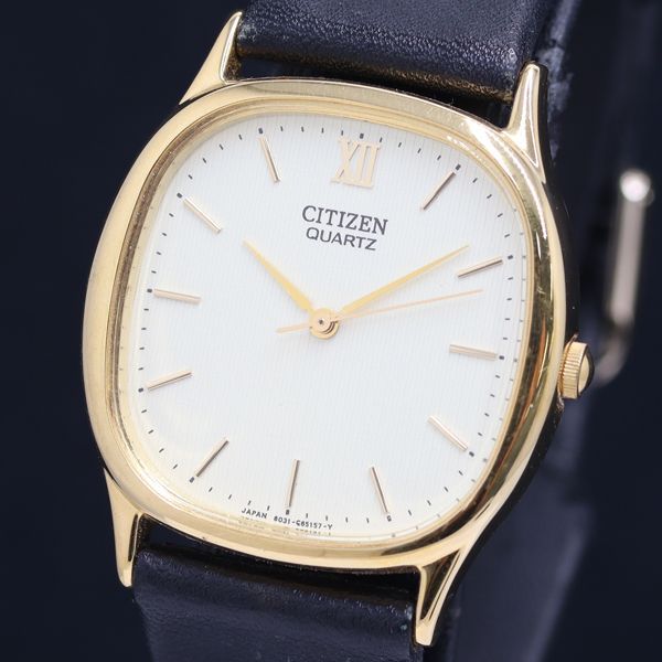 CITIZEN 新品電池 極美品 腕時計 メンズ 6031-G14440 希少 CITIZEN 