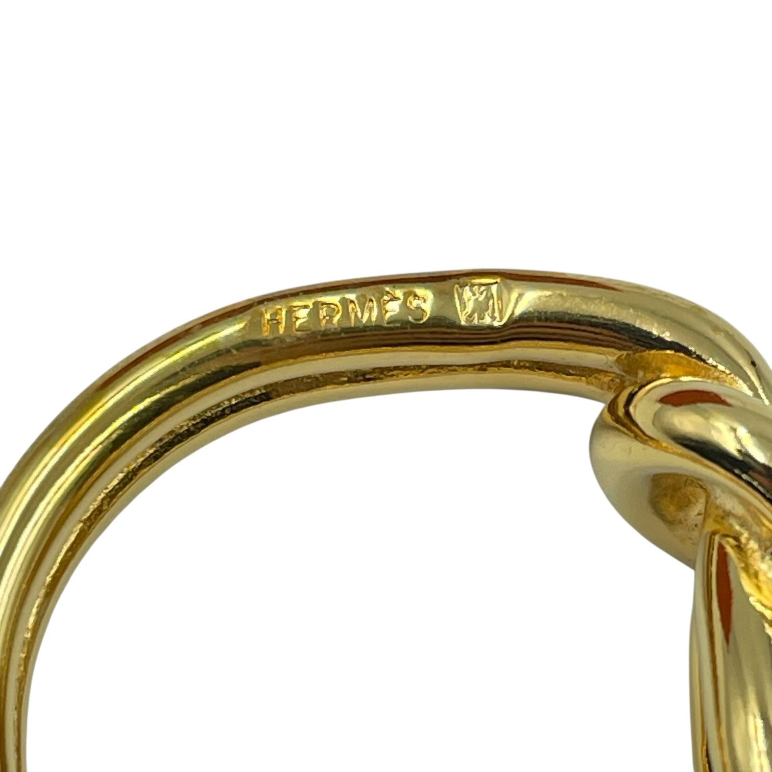 極美品 HERMES エルメス スカーフリング リング 刻印 ゴールド