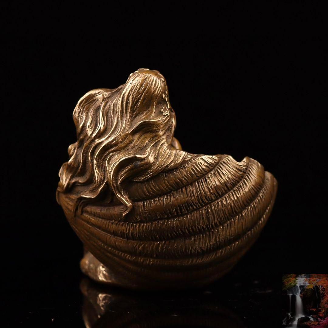 銅製 美女銅像 立体女神 人魚 筆置き 筆入 書道具 文房具 銅製 美女銅像 立体女神 人魚 筆置き 筆入 書道具 文房具