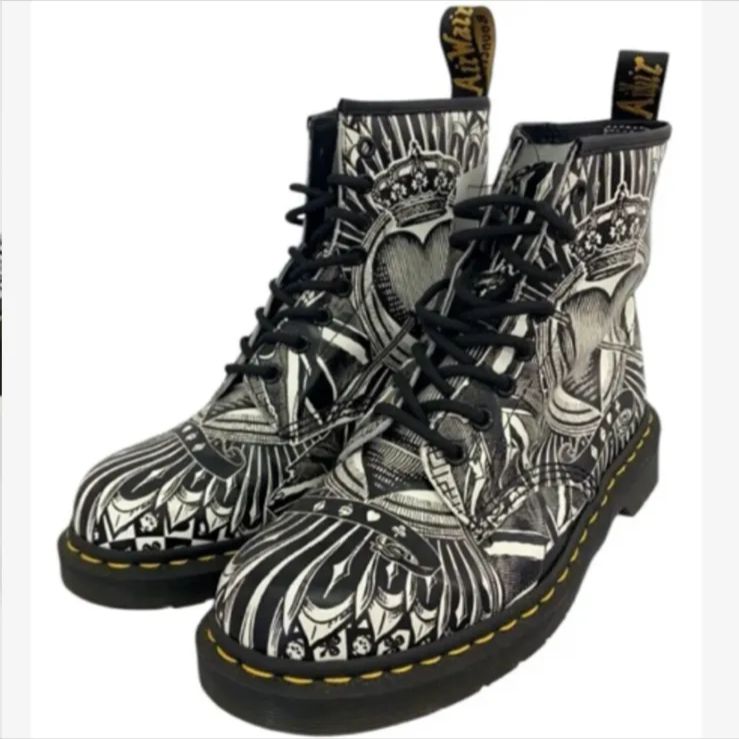 ❤️美品❤️ドクターマーチン トランプ柄 ドクターマーチン Dr.Martens 1460 8ホール トランプ柄 Playing Card