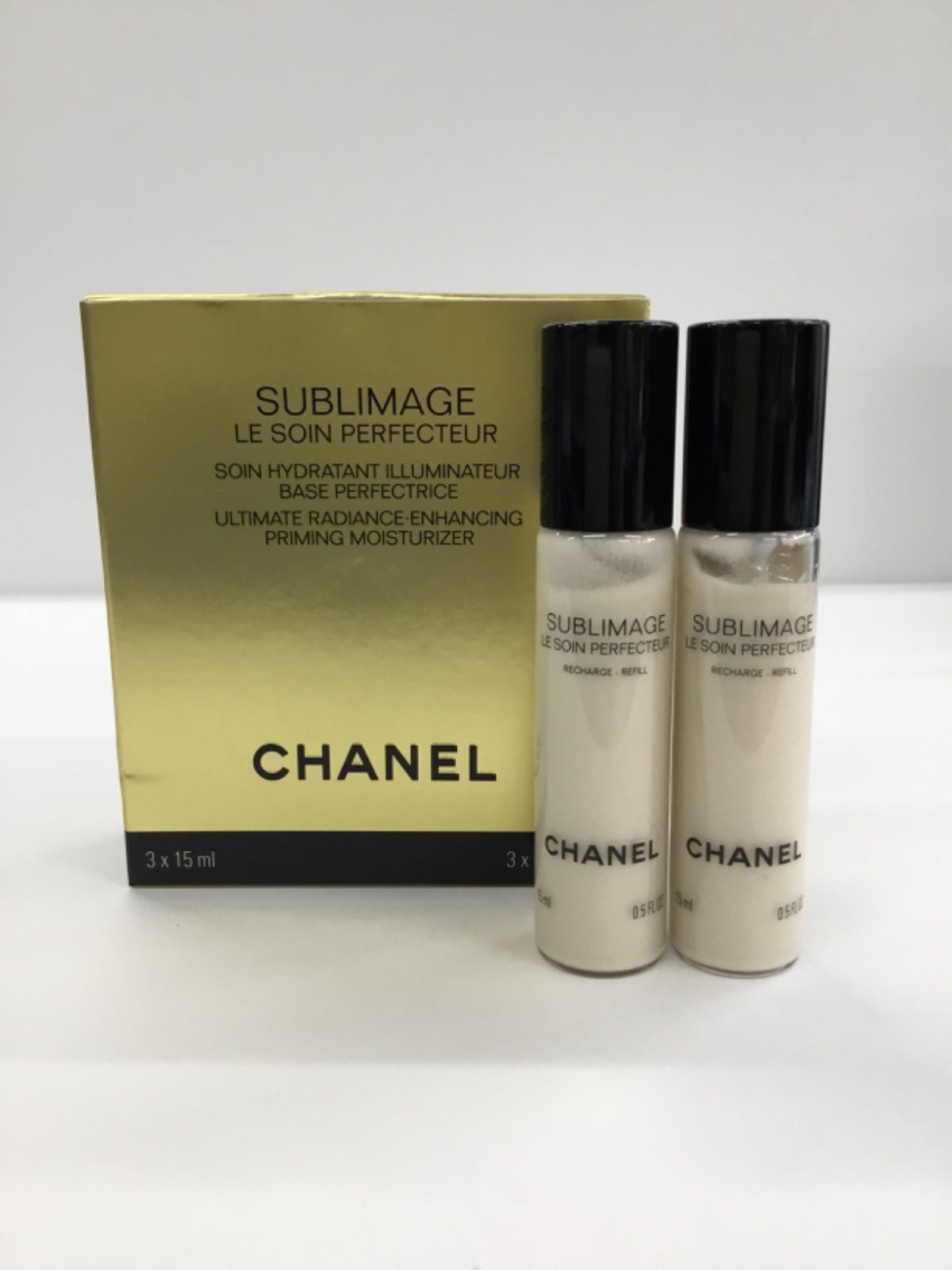 L738 CHANEL シャネル サブリマージュ ソワン ペルフェクトゥール 乳液 化粧下地 15ml×2本 本体なし レフィルのみ
