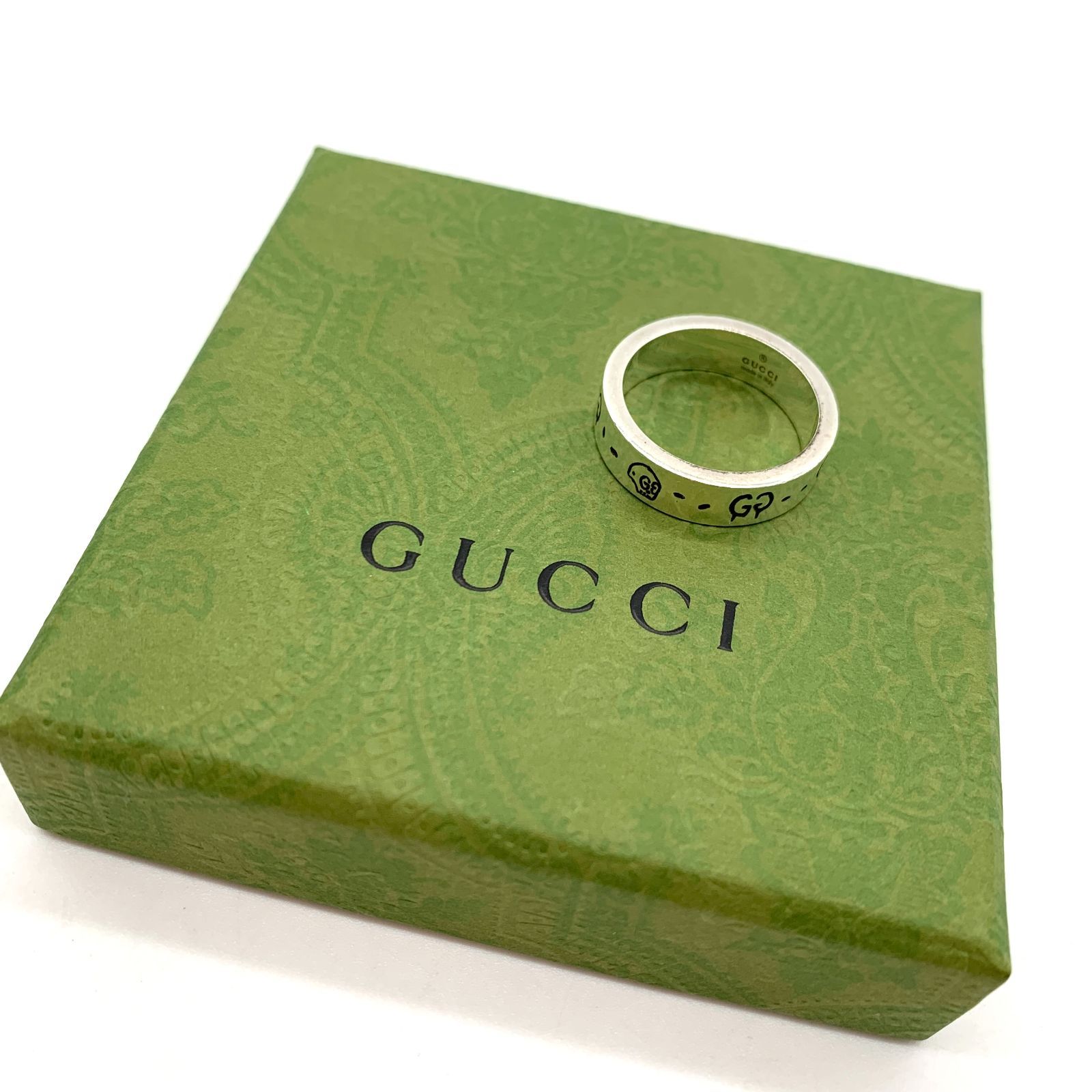 ▽GUCCI/グッチ ゴーストリング 477339 Ag925 シルバー 20号 箱あり 指輪 メンズ S91470074324  allardbuwalda.nl