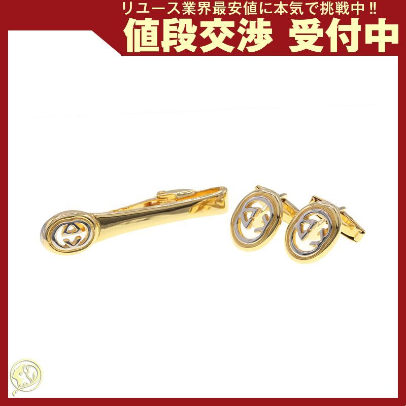 グッチ タイピン カフスセット ゴールド シルバー メタル 中古 メンズ 男性 夢市場プレミア 大宮本店 クーポン有‼︎ メルカリ