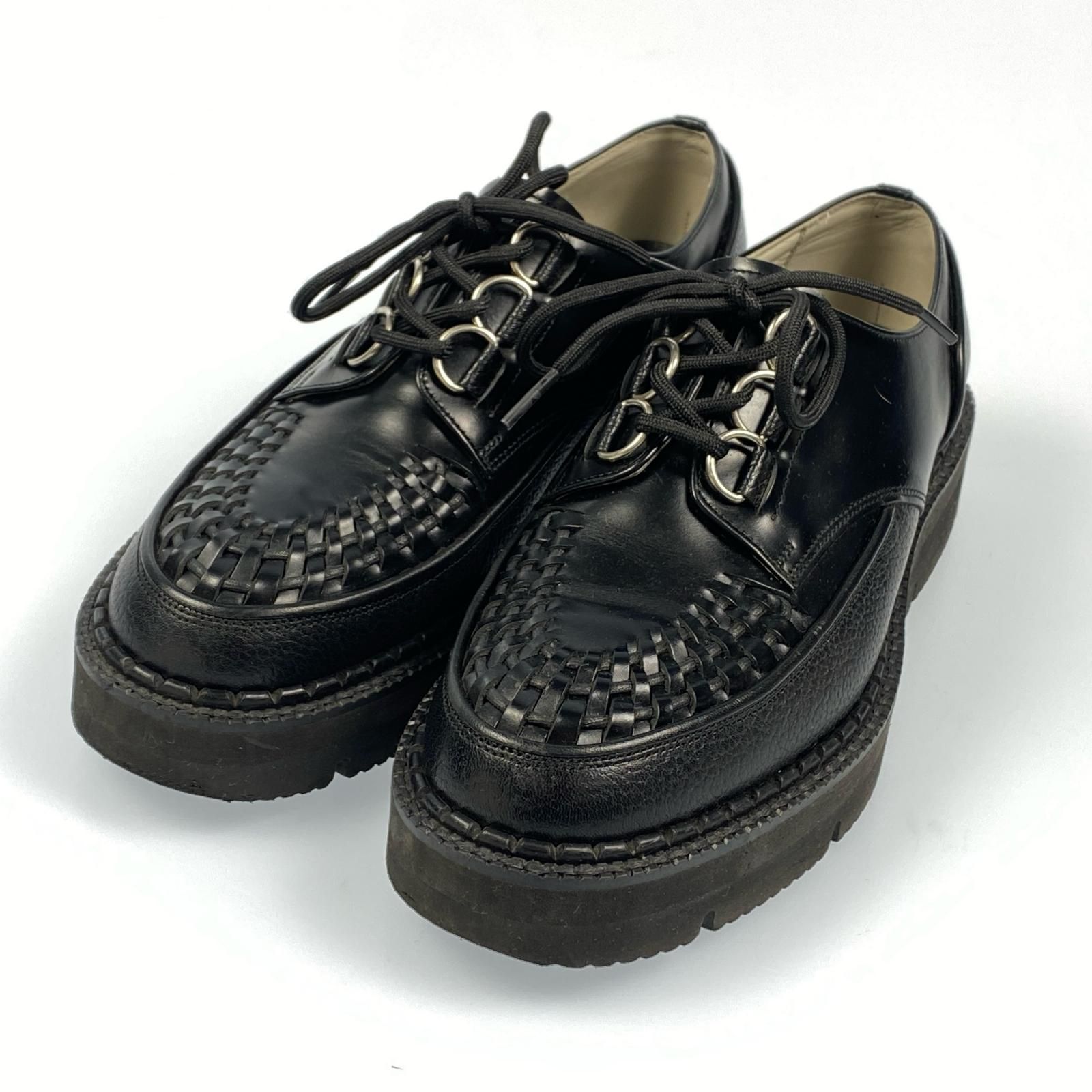 姫路東店 foot the coacher フットザコーチャー その他靴 CHAOS D-RING SHOES BRAIDED FTC1834005 レザーシューズ ブラック 127
