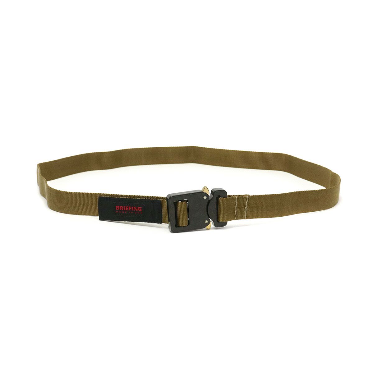 日本正規品 ブリーフィング ベルト BRIEFING COBRA buckle belt MADE IN USA COLLECTION ガチャベルト 軽量 ナイロン メンズ BRA221G04 コヨーテ(026)