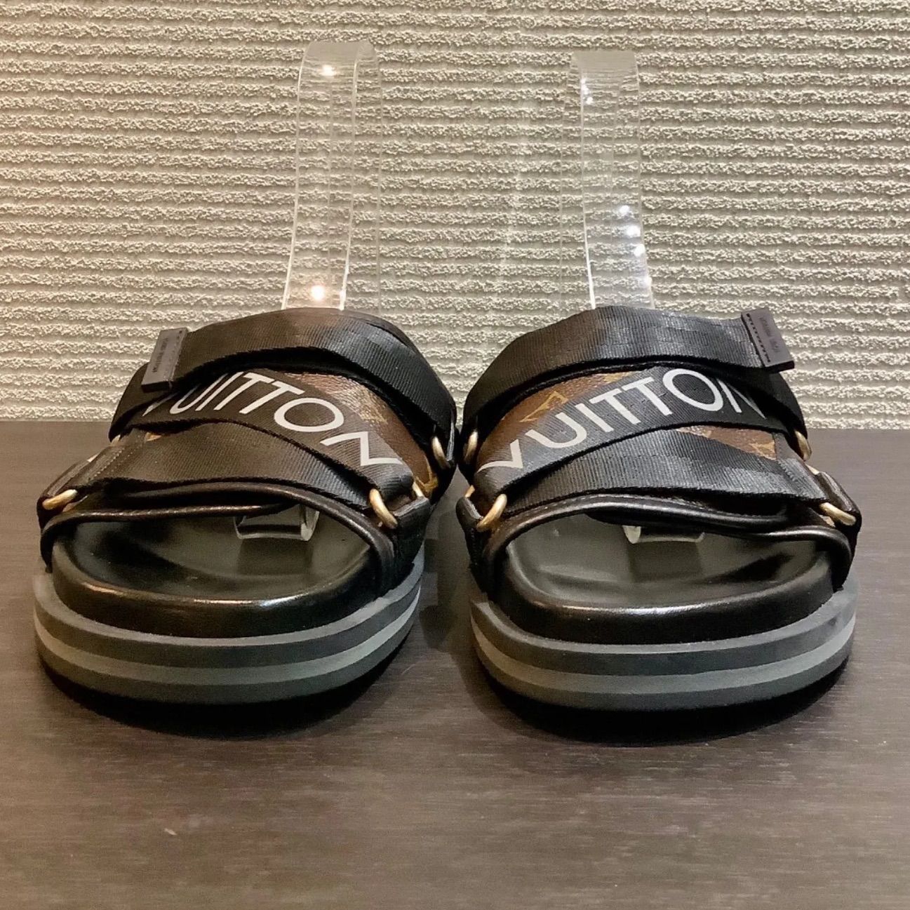 美品！ルイヴィトン［ホノルルライン］サンダル　エクリプス　モノグラム　サイズ6 ルイヴィトン エクリプス サンダル サイズ6 美品 美品！ルイヴィトン