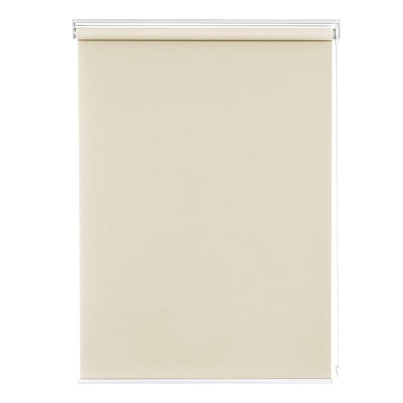 Deconovo ロールスクリーン ロールカーテン 幅120cm 丈135cm ベージュ