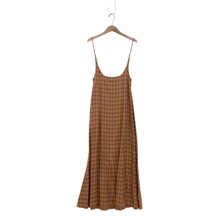 Linen Mix Ombre Check Camisole Dress Linen Mix Ombre Check