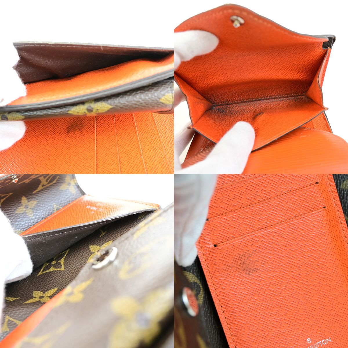 ルイヴィトン モノグラム 三つ折り財布 ポルトフォイユマリールー