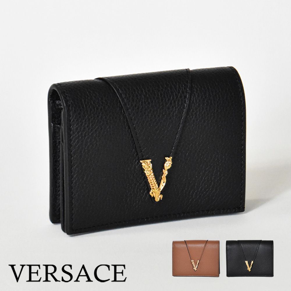【なかにし様】 VERSACE 2つ折り財布 箱付き VERSACE ヴェルサーチェ ベルサーチ 二つ折り長財布 ブランド ラ