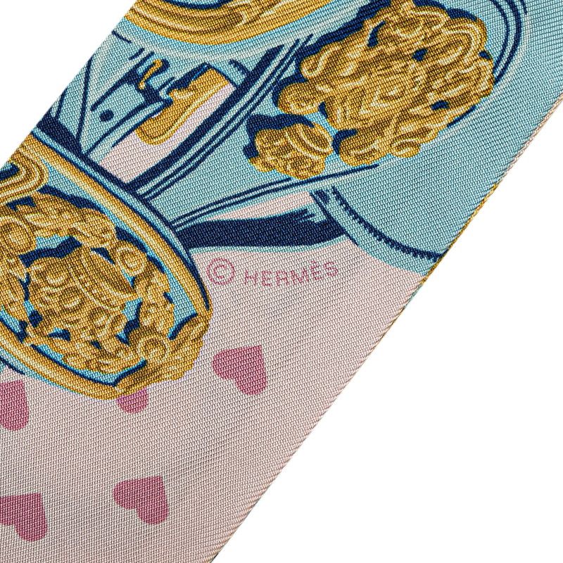 エルメス HERMES 23SS ツイリー BRIDES DE GALA エルメス ツイリー BRIDES DE GALA APPLIQU ベージュ系/ピンク