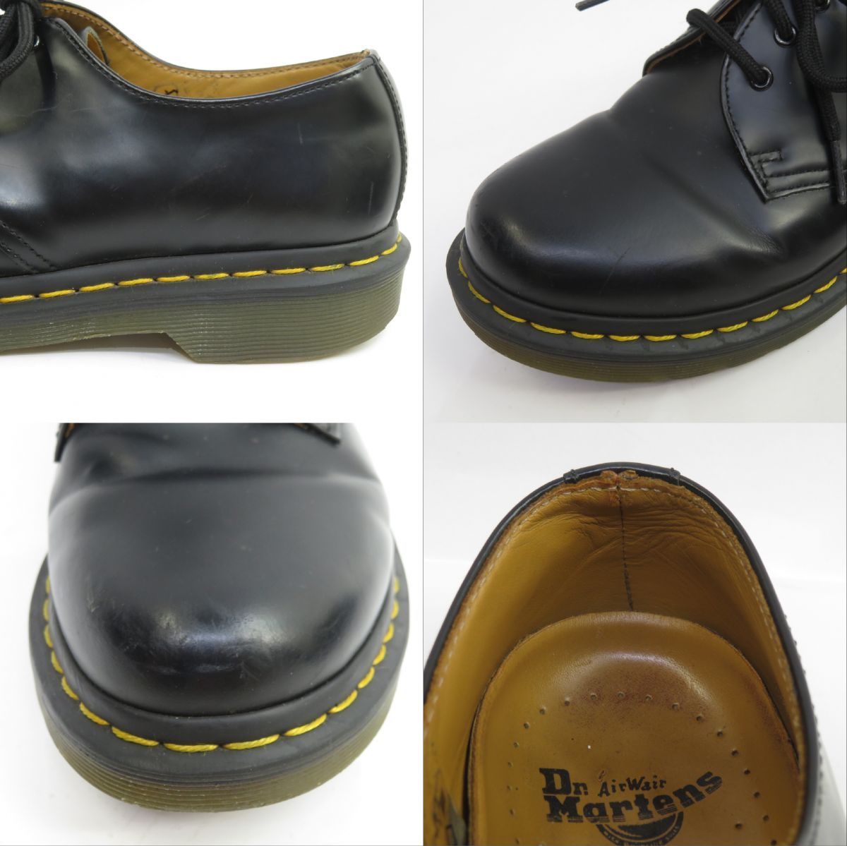 Dr.Martens ドクターマーチン 1461W ギブソン 3ホールシューズ UK5 24cm ブラック 箱無 ※中古