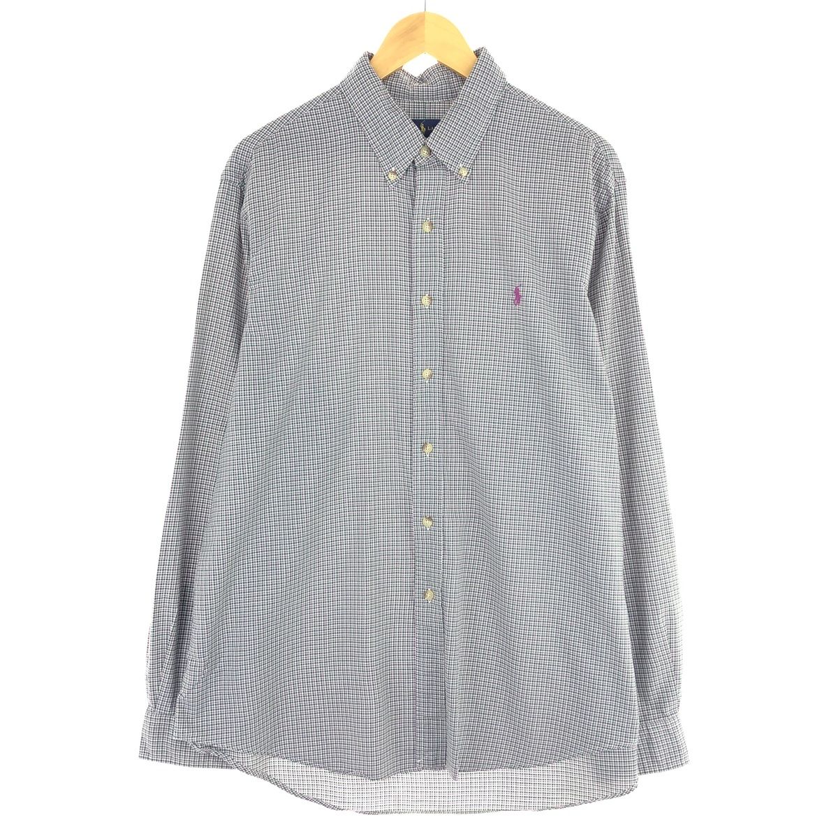 古着 ラルフローレン Ralph Lauren RALPH LAUREN 長袖 ボタンダウンチェックシャツ メンズXL/eaa443533