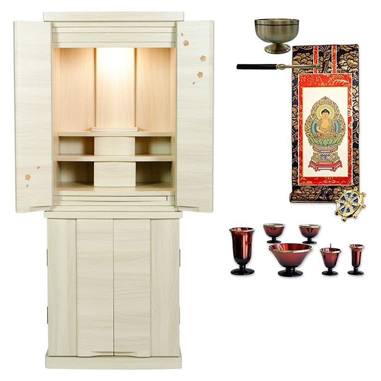 星夜仏具付き 桜都40号 ナチュラル色