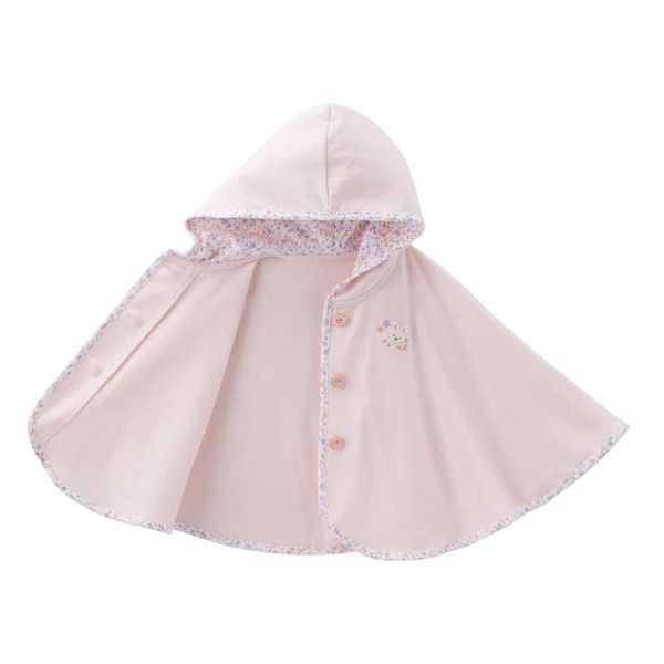 ミキハウス正規販売店|ミキハウス ベビー mikihouse おでかけポンチョ はおりもの ケープ マント プッチー うさこ フリー 70-90cm ピンク 08 STEELWINDOWSANDDOORS_COM