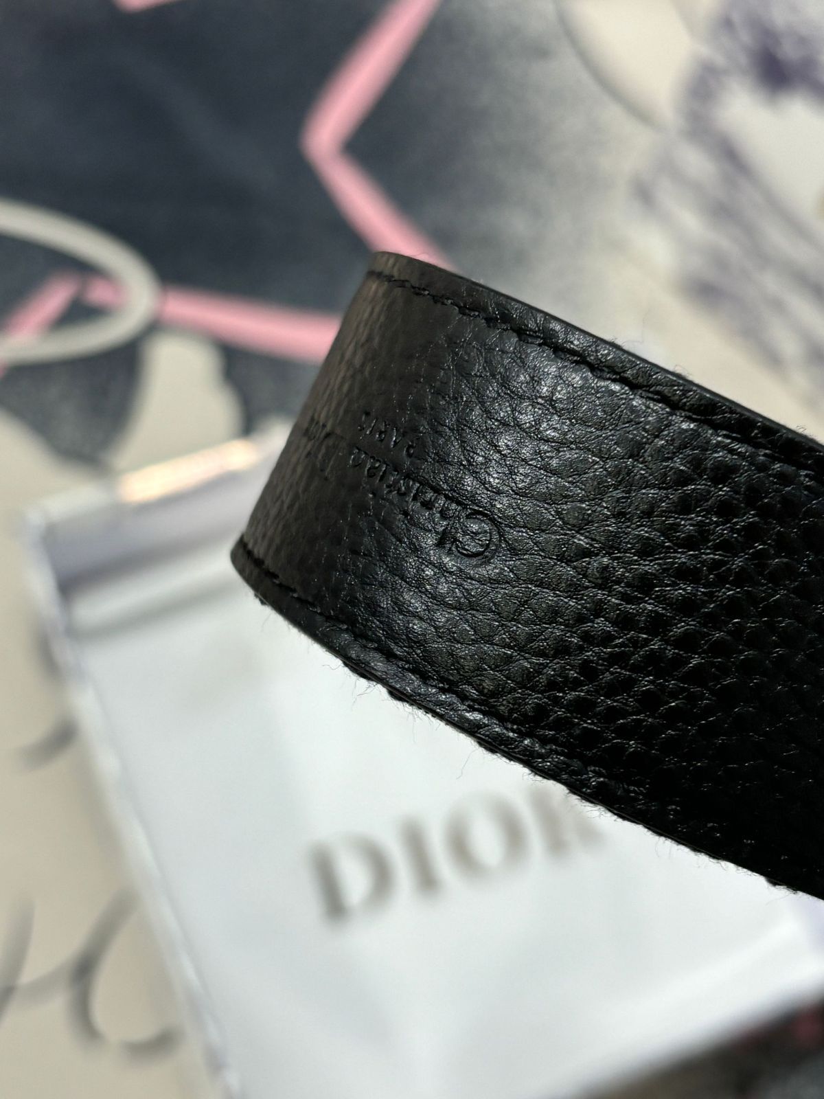 極美品 Dior ベルト  CDロゴ  クリスチャンディオール