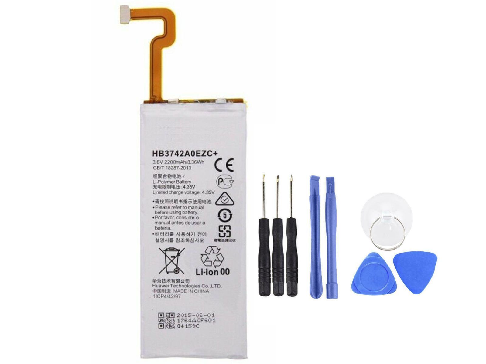 2200mAh Li-ion Rechargeable Battery For Huawei P8 Lite ALE-L21 - Foto 10