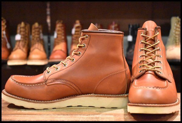 8E 12年 レッドウィング 8875 アイリッシュセッター 赤茶 オロラセット モックトゥ 編み上げ ブーツ redwing HOPESMORE FJ181