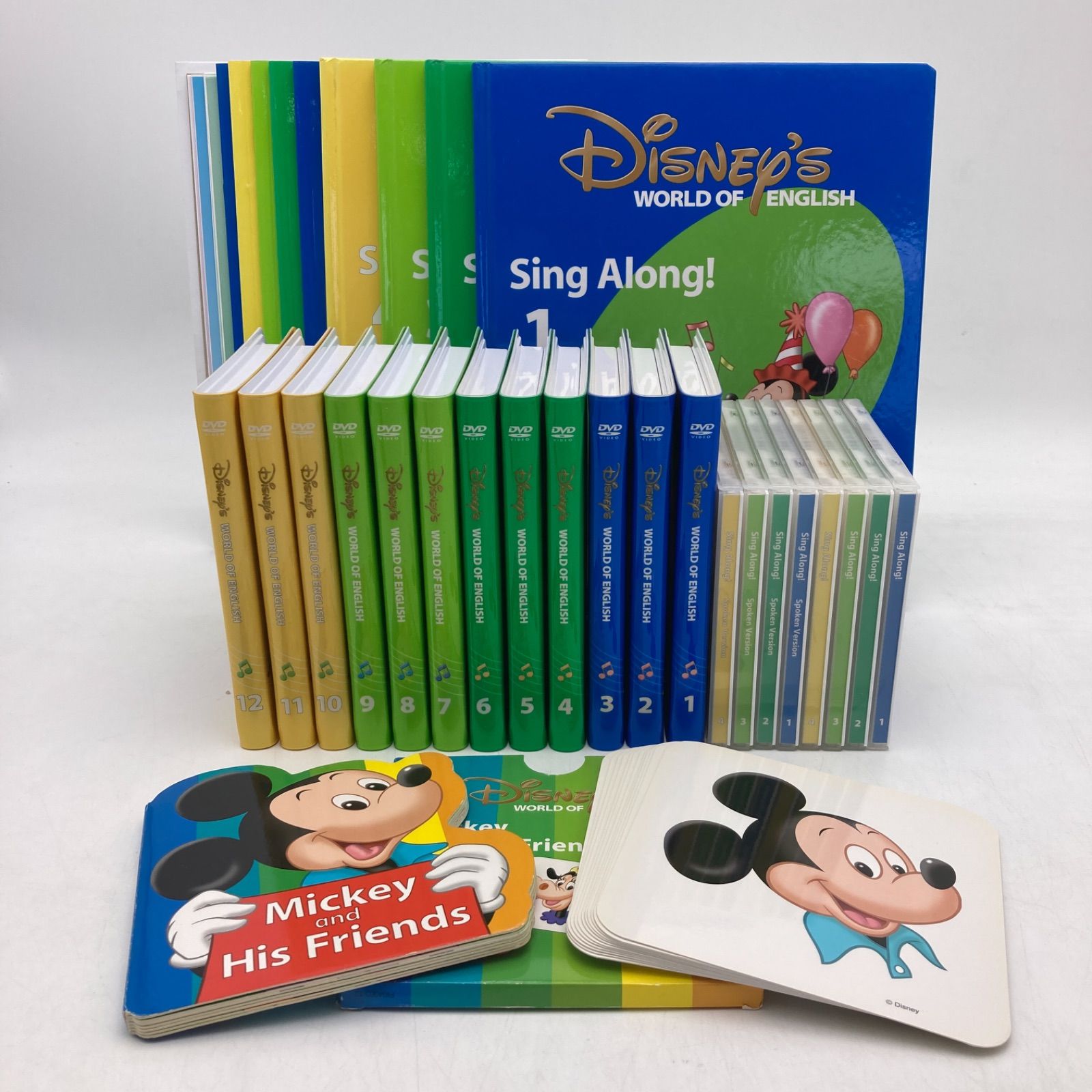 2016年 シングアロングセット 新子役 DVD12枚 絵本＆CD 字幕あり ディズニー英語システム DWE Disney ワールドファミリー 306726